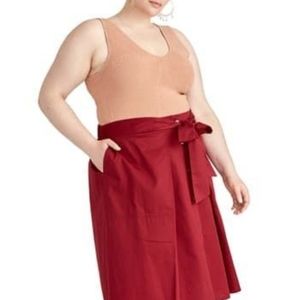 RACHEL Rachel Roy knit tank top metallic rose gold